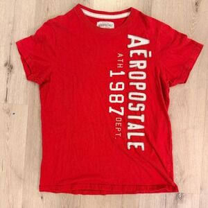 Y2K Vintage 2002 Men's Red Aeropostale Graphic T / Size Large